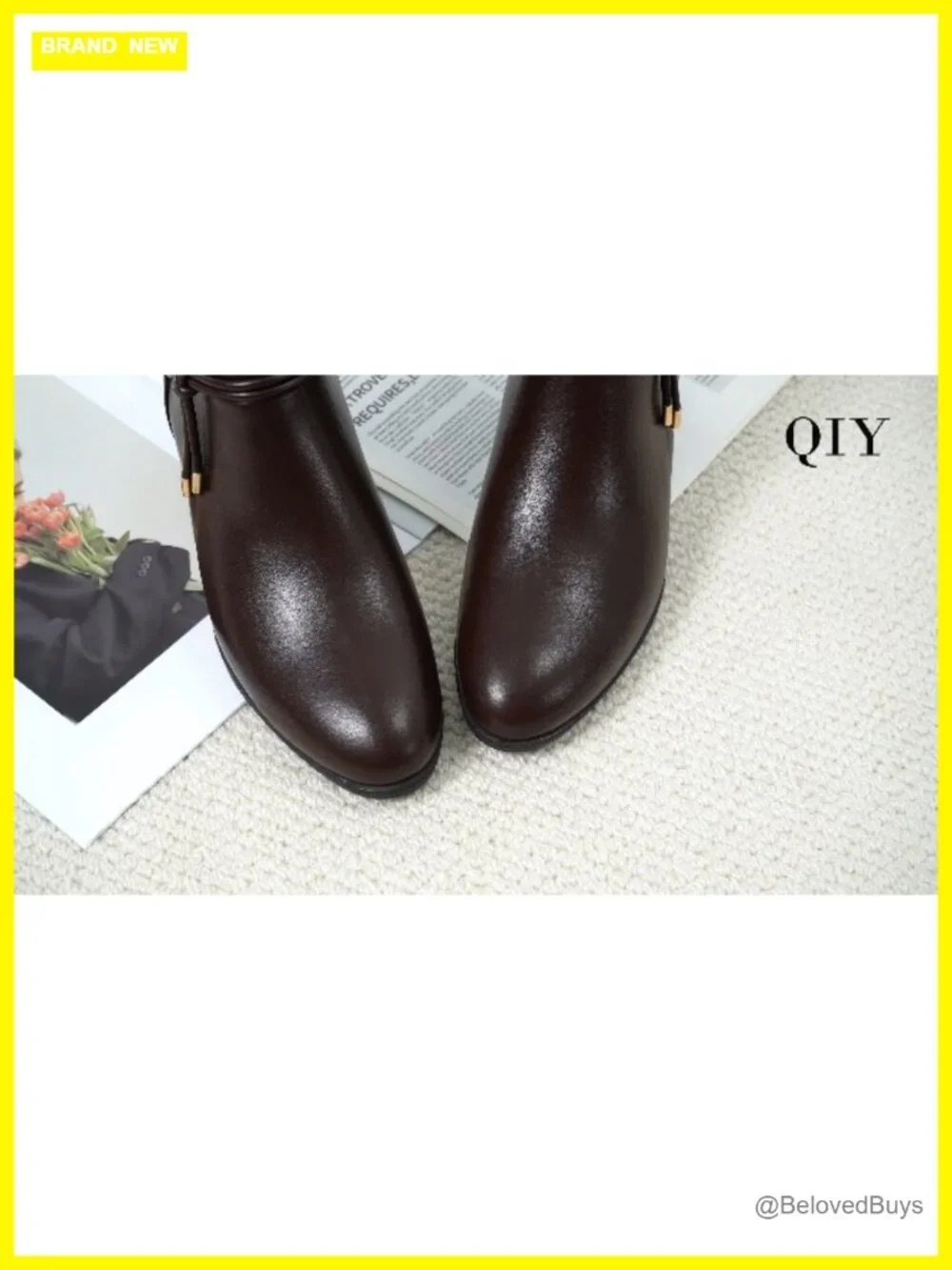 Women's Ankle Boots Faux Leather Round Toe Block Heel Side Zip